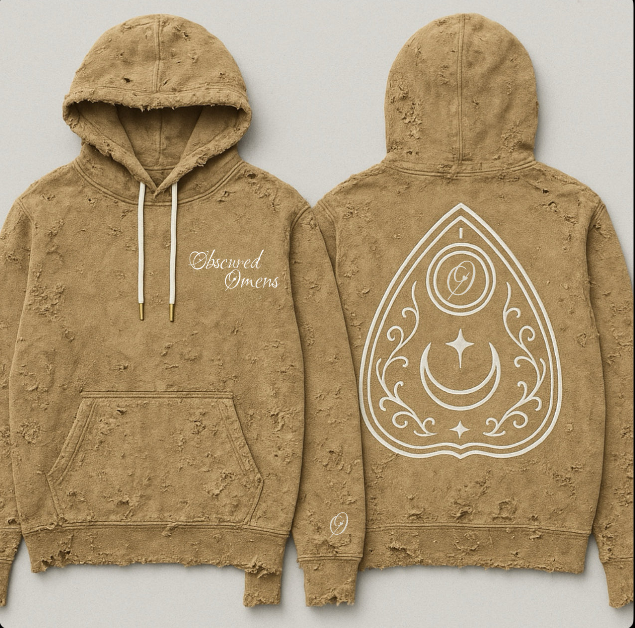 OBSCURED OMENS “PLANCHETTE” PULLOVER HOODIE - SANDMAN